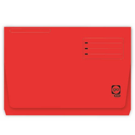 4533-SUBCARPETA CON BOLSA Y SOLAPA INTENSAS 320 GRS FOLIO COLOR ROJO GIO 400040684