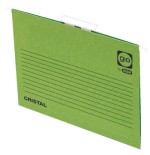 4560-CARPETA COLGANTE CAJON VISOR CORTO CRISTAL FOLIO LOMO V COLOR VERDE GIO 400021957