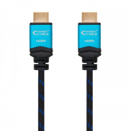 4578-Nanocable Cable HDMI V2.0 4K@60GHz 18 Gbps A/M-A/M, negro, 0.5 m.