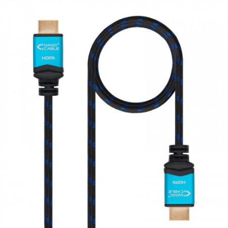 4579-Nanocable Cable HDMI V2.0 4K@60GHz 18 Gbps A/M-A/M, negro, 1.5 m.