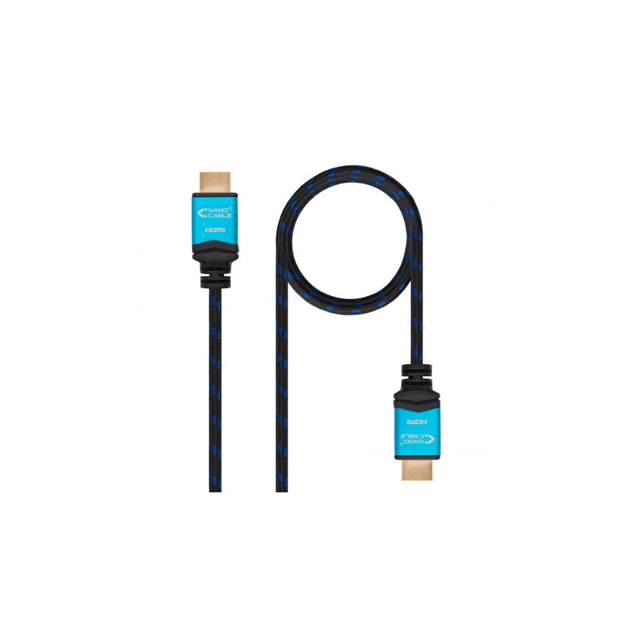 4585-Nanocable Cable HDMI V2.0 4K@60GHz 18 Gbps A/M-A/M, negro, 10.0 m.