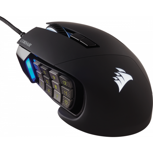 Corsair Scimitar RGB Elite raton mano derecha USB tipo A Optico 18000 DPI