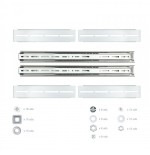 4760-Nanocable Guias laterales telescopicas para Caja Rack de 19"