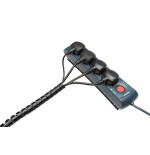 482-ORGANIZADOR CABLES ZIP 2M NEGRO FELLOWES 99439