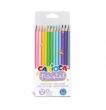 4835-BOLSA PVC 12 LAPICES PASTEL CARIOCA 43034