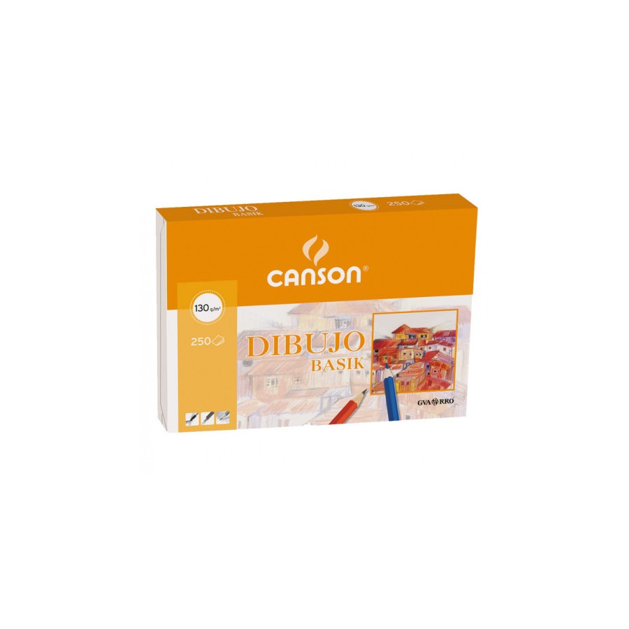4881-PAQUETE 250 HOJAS BASIK 130G A4 GUARRO CANSON C200401405