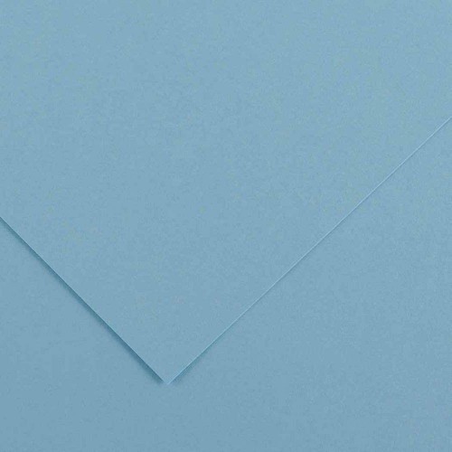 4906-PAQUETE 25 HOJAS CARTULINA IRIS 50X65 185G AZUL CIELO GUARRO CANSON C200040232
