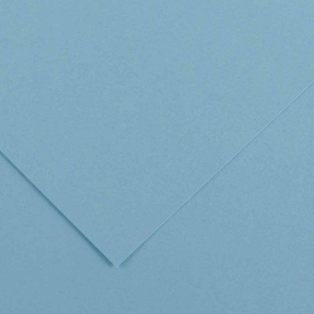 4906-PAQUETE 25 HOJAS CARTULINA IRIS 50X65 185G AZUL CIELO GUARRO CANSON C200040232