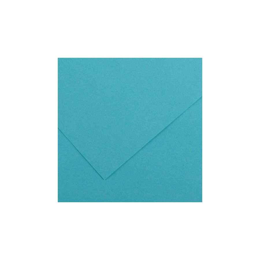 4907-PAQUETE 25 HOJAS CARTULINA IRIS 50X65 185G AZUL TURQUESA GUARRO CANSON C200040236