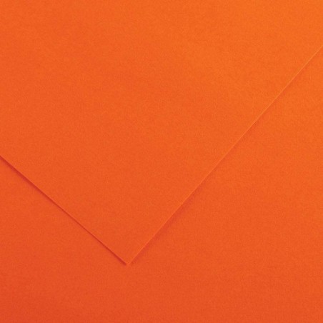 4909-PAQUETE 25 HOJAS CARTULINA IRIS 50X65 185G NARANJA GUARRO CANSON C200040224