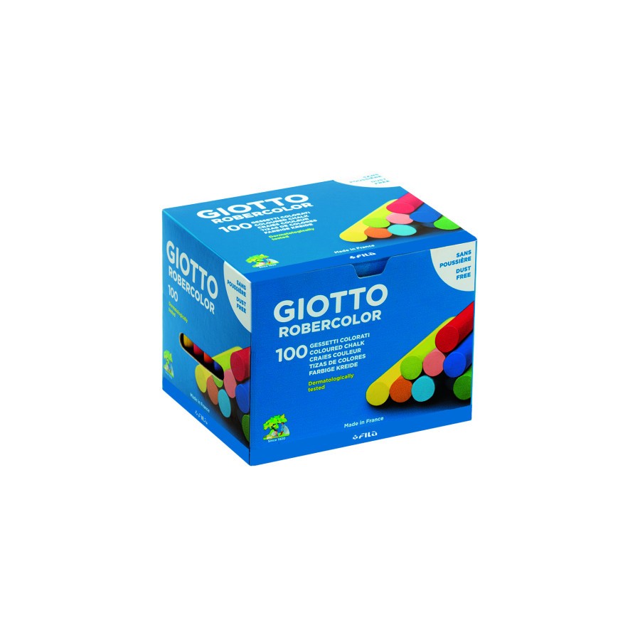 4915-CAJA 100 TIZAS COLORES SURTIDOS GIOTTO F539000
