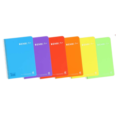 4923-ENRI Plus cuaderno y block A4 80 hojas Colores surtidos