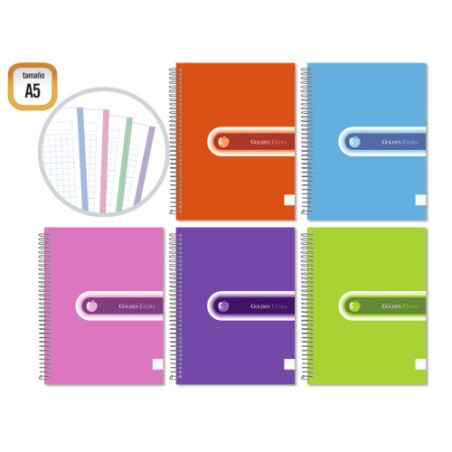 4931-CUADERNO EXTRA T.F. A5 140 HOJAS MICROPERFORADO GOLDEN 318211