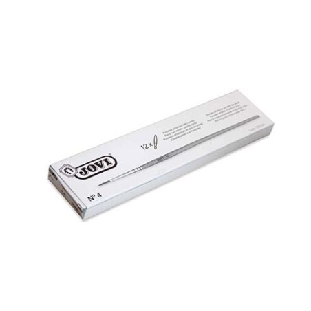 4961-ESTUCHE 12 PINCELES ARTISTICOS PELO PONEY No 4 JOVI 8204