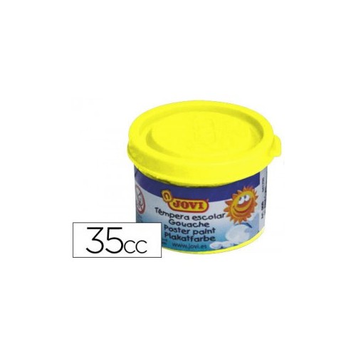 4971-ESTUCHE TEMPERA ESCOLAR 5 BOTES 35 ML - AMARILLO JOVI 50302