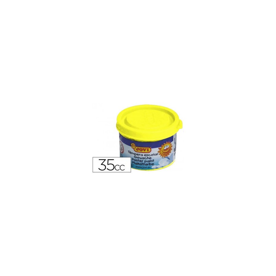 4971-ESTUCHE TEMPERA ESCOLAR 5 BOTES 35 ML - AMARILLO JOVI 50302