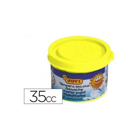 4971-ESTUCHE TEMPERA ESCOLAR 5 BOTES 35 ML - AMARILLO JOVI 50302