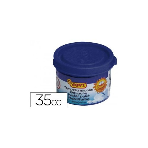 4981-ESTUCHE TEMPERA ESCOLAR 5 BOTES 35 ML - AZUL OSCURO JOVI 50324
