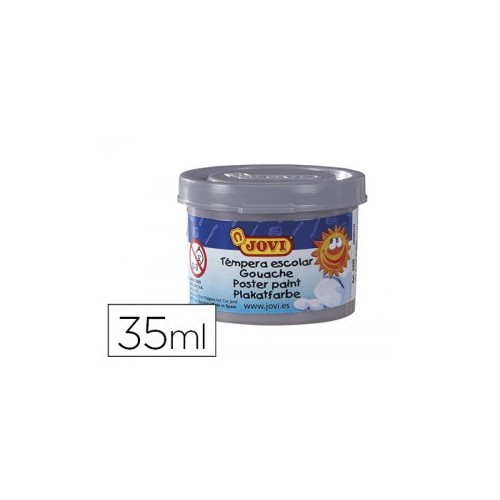 4982-ESTUCHE TEMPERA ESCOLAR 5 BOTES 35 ML - PLATA JOVI 50337