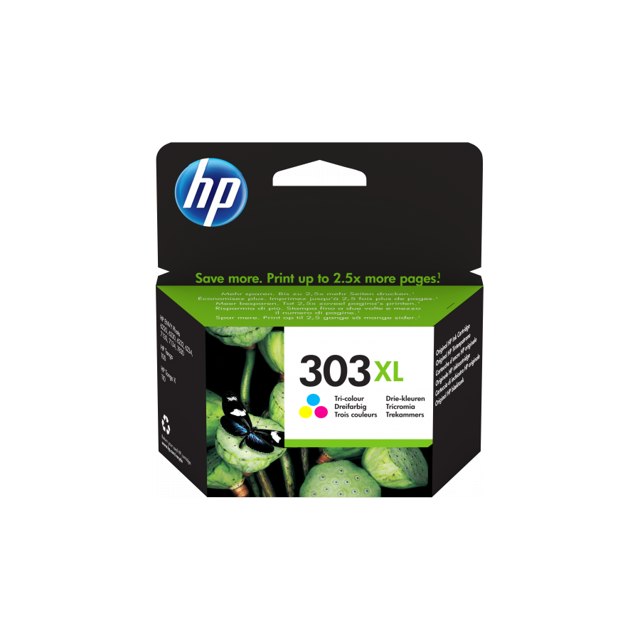 5-HP 303XL PACK CARTUCHO DE TINTA TRICOLOR HP303XL (T6N03AE#ABE)