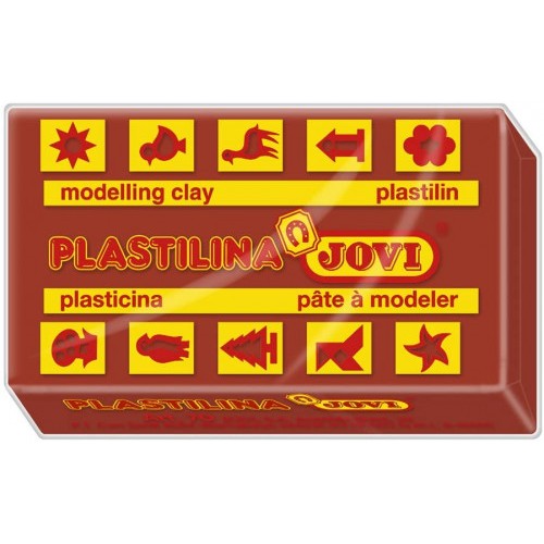 5001-CAJA 30 PASTILLAS PLASTILINA 50 G - MARRON JOVI 7009