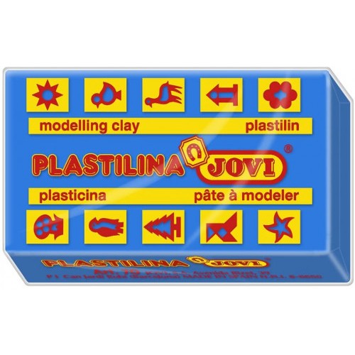 5005-CAJA 30 PASTILLAS PLASTILINA 50 G - AZUL OSCURO JOVI 7013