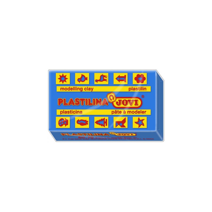 5005-CAJA 30 PASTILLAS PLASTILINA 50 G - AZUL OSCURO JOVI 7013