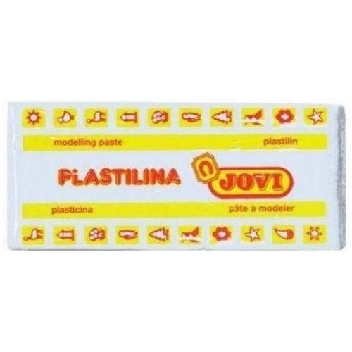 5008-CAJA 15 PASTILLAS PLASTILINA 150 G - BLANCO JOVI 7101
