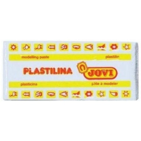 5008-CAJA 15 PASTILLAS PLASTILINA 150 G - BLANCO JOVI 7101