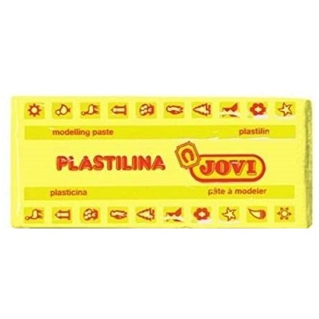 5009-CAJA 15 PASTILLAS PLASTILINA 150 G - AMARILLO JOVI 7102
