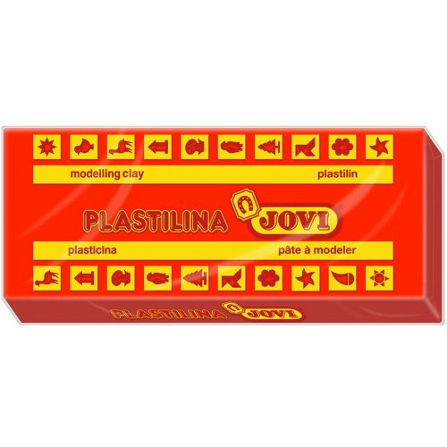 5012-CAJA 15 PASTILLAS PLASTILINA 150 G - ROJO JOVI 7105
