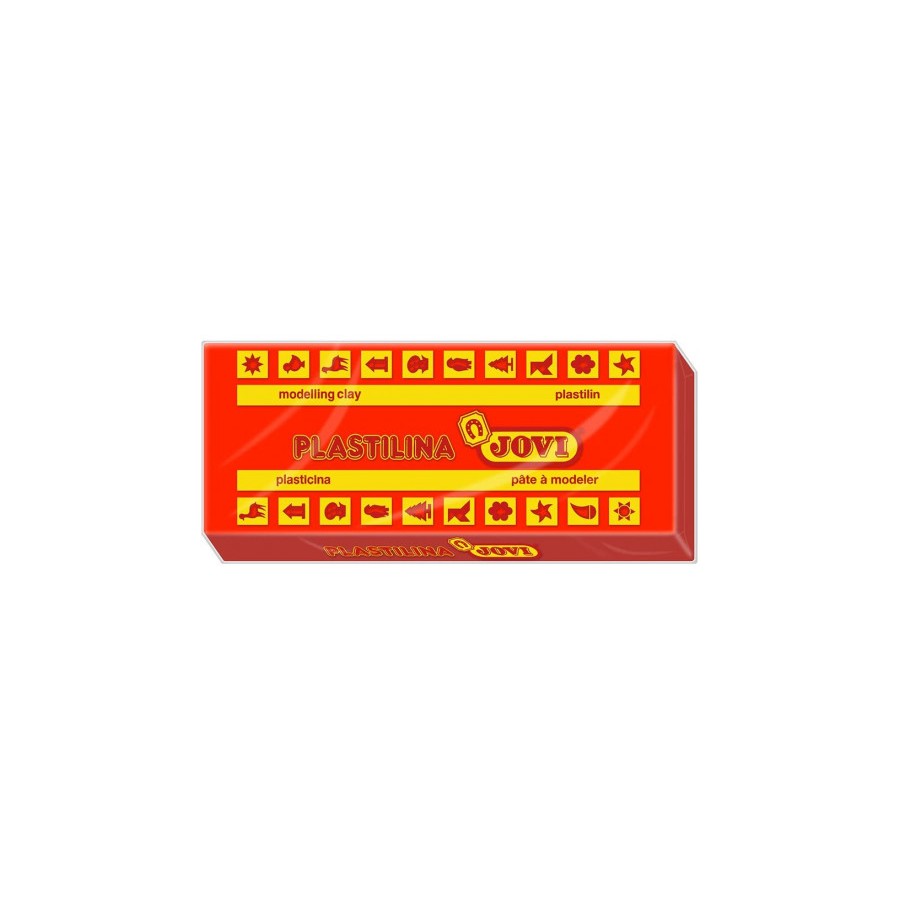 5012-CAJA 15 PASTILLAS PLASTILINA 150 G - ROJO JOVI 7105