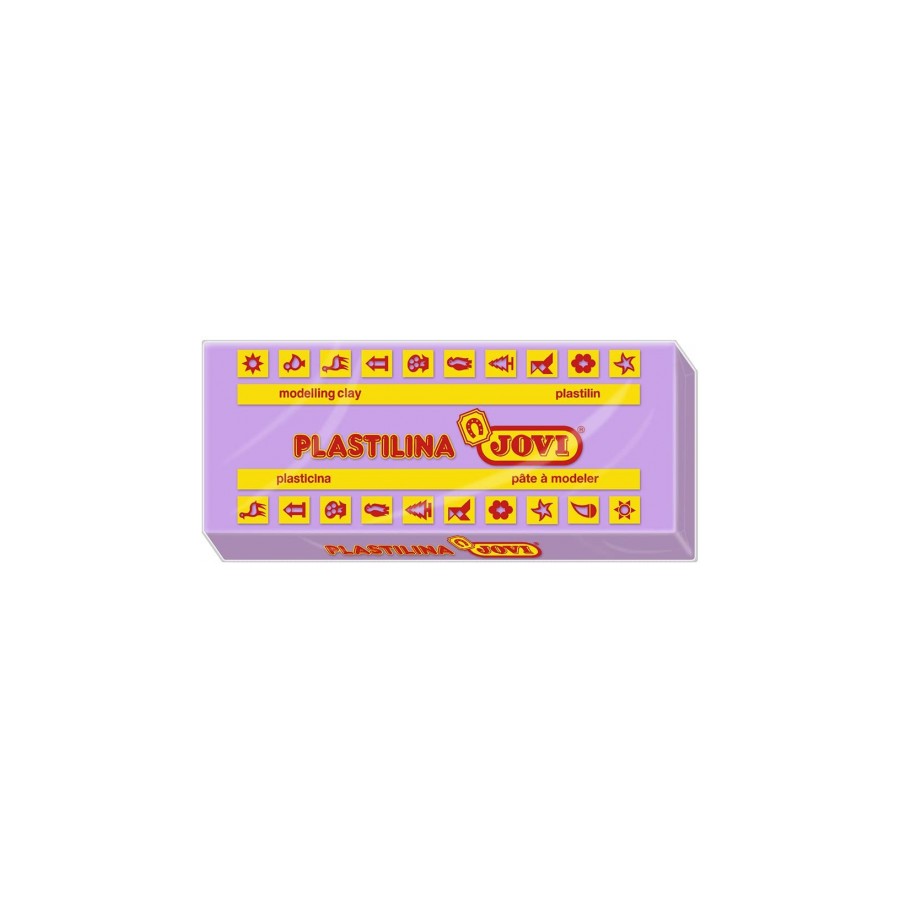 5019-CAJA 15 PASTILLAS PLASTILINA 150 G - LILA JOVI 7114