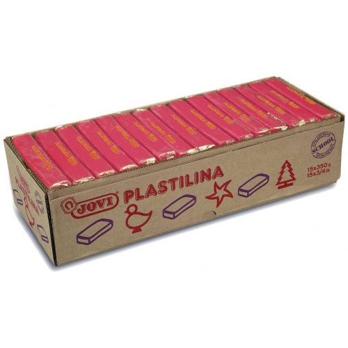 5026-CAJA 15 PASTILLAS PLASTILINA 350 G - RUBI JOVI 7206