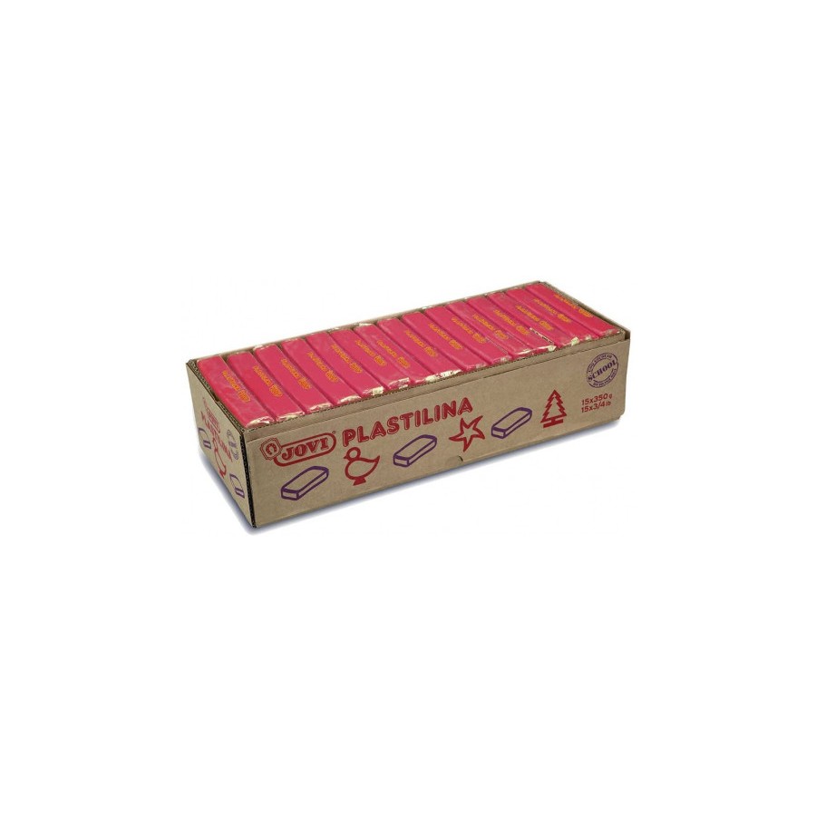 5026-CAJA 15 PASTILLAS PLASTILINA 350 G - RUBI JOVI 7206