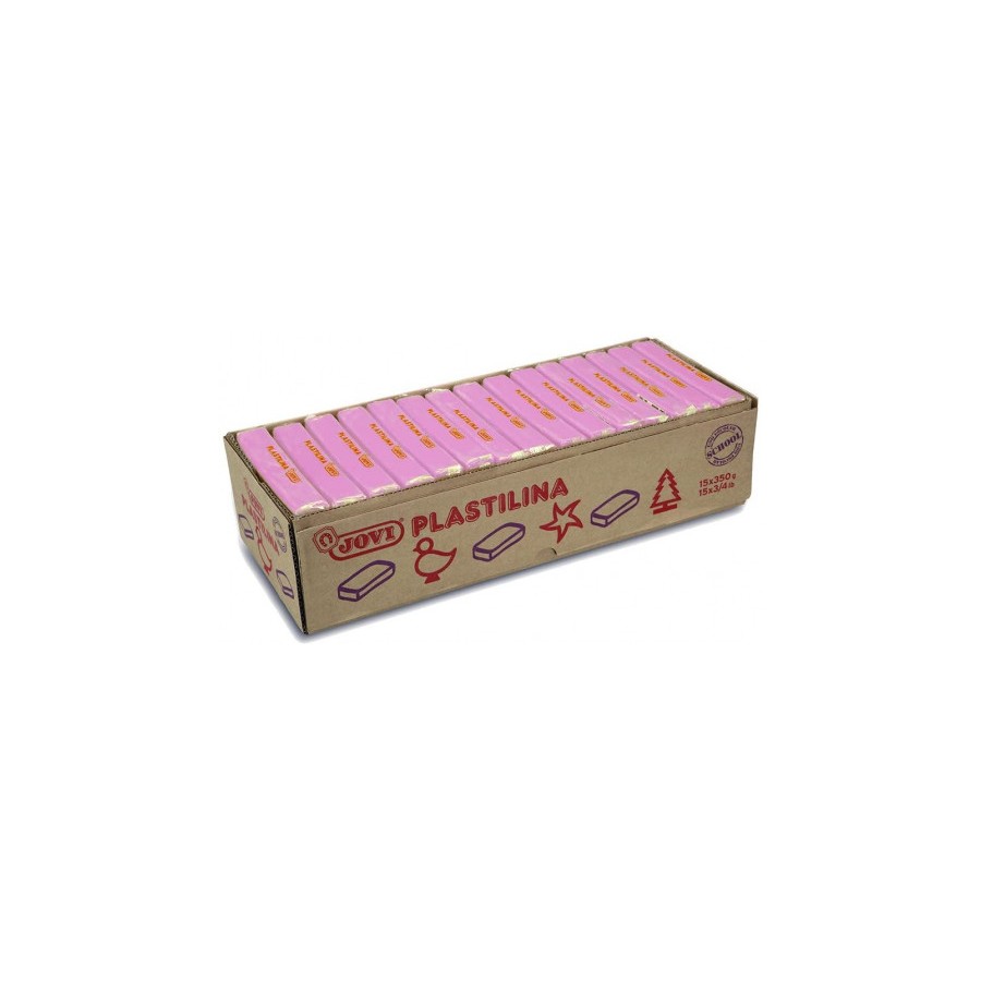 5034-CAJA 15 PASTILLAS PLASTILINA 350 G - LILA JOVI 7214