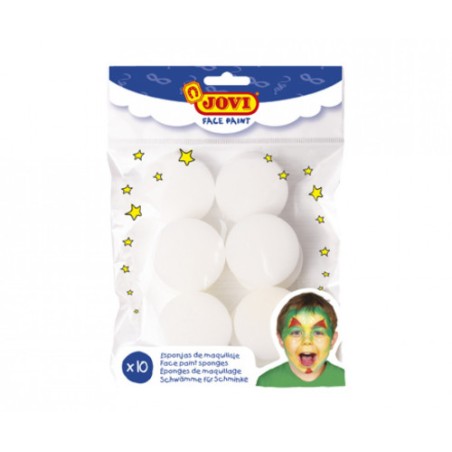 5042-BOLSA COLGABLE 10 ESPONJAS ALTA DENSIDAD MAQUILLAJE  JOVI 17910SP
