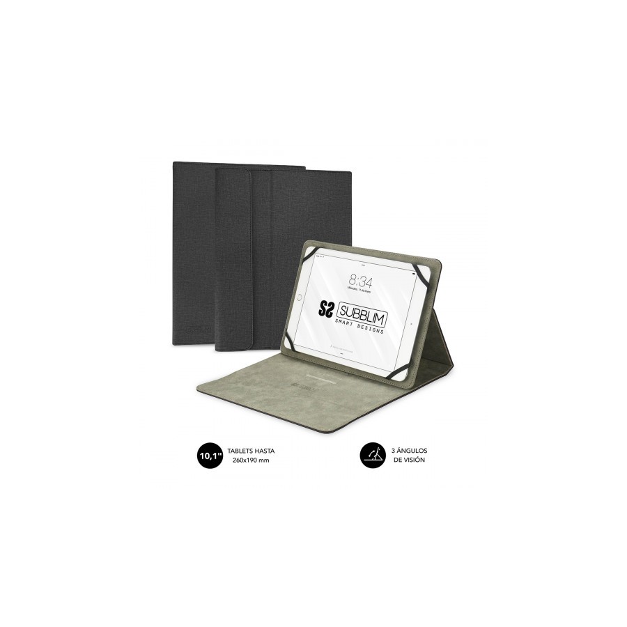 5066-SUBBLIM Funda Tablet Clever Stand Tablet Case 10,1" Black