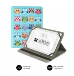 5078-SUBBLIM Funda Tablet Universal TRENDY CASE OWLS 10.1"