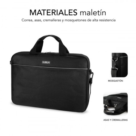 5104-SUBBLIM Maletin con Raton Select Pack Wireless Mouse USB + Laptop bag 15,6"
