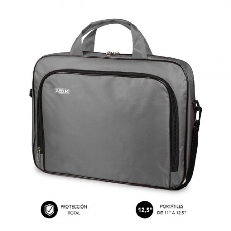 5107-SUBBLIM Maletin Ordenador Oxford Laptop Bag 11-12,5" Grey