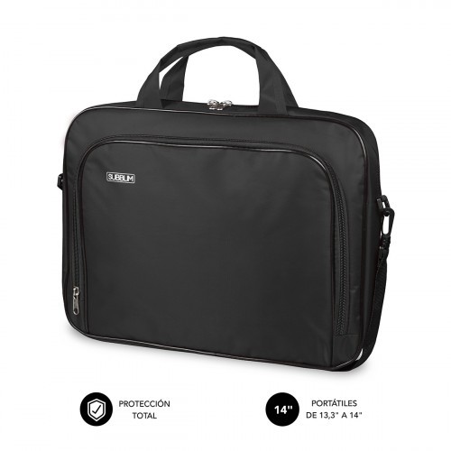 SUBBLIM Maletin Ordenador Oxford Laptop Bag 13,3"-14" Black