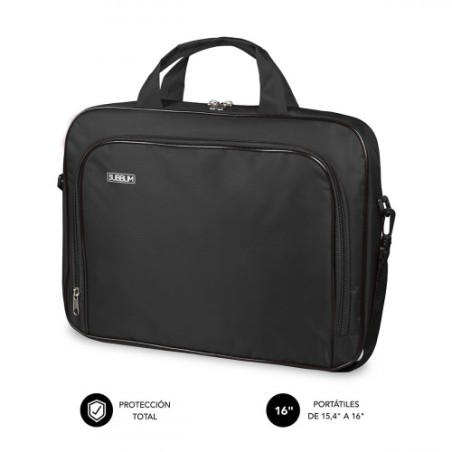 5113-SUBBLIM Maletin Ordenador Oxford Laptop Bag 15,4-16" Black