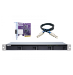 5165-QNAP TL-R400S caja para disco duro externo Carcasa de disco duro/SSD Negro, Gris 2.5/3.5"