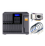 5167-QNAP TL-D1600S caja para disco duro externo Carcasa de disco duro/SSD Negro, Gris 2.5/3.5"