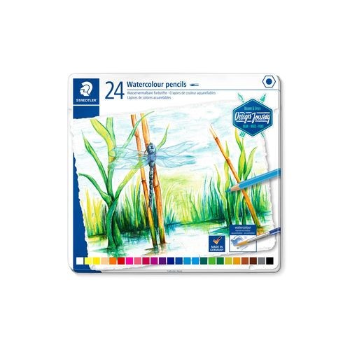 5214-ESTUCHE DE METAL CON 24 LAPICES, COLORES SURTIDOS STAEDTLER 14610C M24