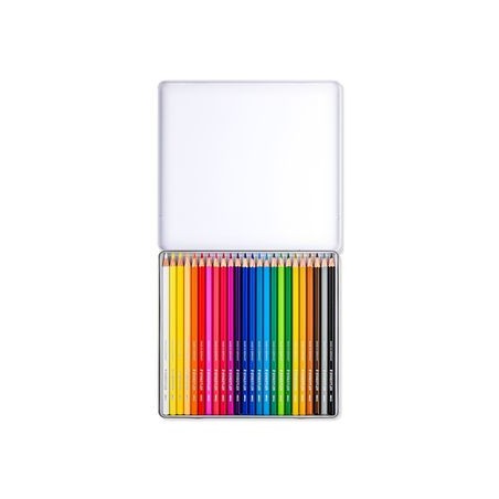 5215-ESTUCHE DE METAL CON 24 LAPICES, COLORES SURTIDOS STAEDTLER 14610C M24
