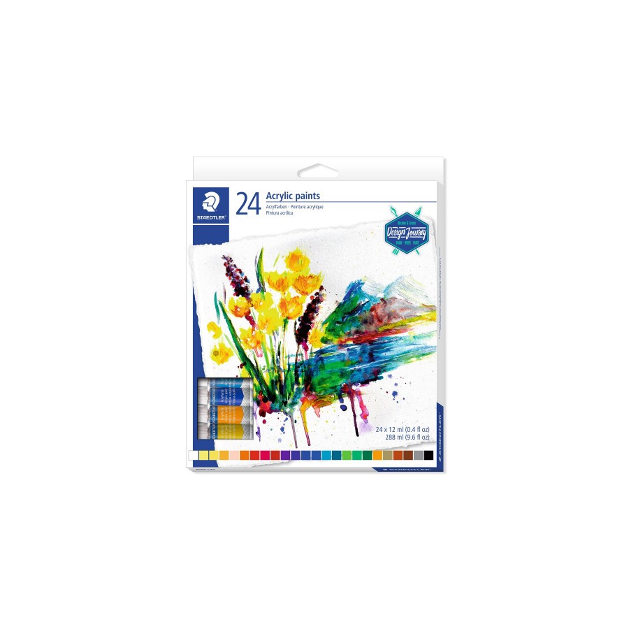 5232-ESTUCHE DE CARTON CON 24 TUBOS DE COLORES SURTIDOS STAEDTLER 8500 C24