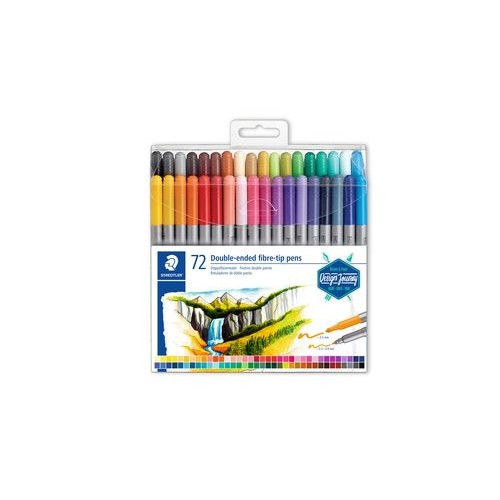 5239-ESTUCHE DE PLASTICO CON 72 ROTULADORES, COLORES SURTIDOS STAEDTLER 3200 TB72