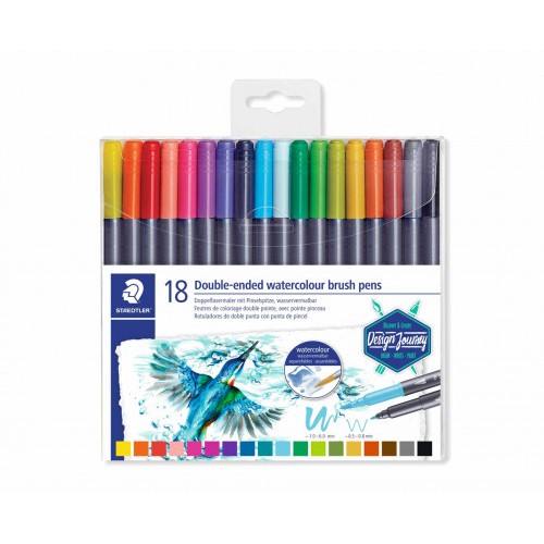 5241-ESTUCHE DE PLASTICO CON 18 ROTULADORES, COLORES SURTIDOS STAEDTLER 3001 TB18